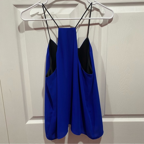 EXPRESS Women’s Elegant Spaghetti-Strap Blouse - royal blue, size M - Picture 3 of 6